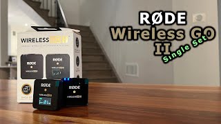 Rode Wireless GO II Single Set  Easy to use mic for beginners  Unboxing [upl. by Eidoow]