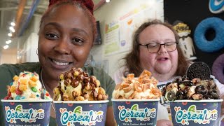 Mukbang with Rashida and Justina at The Cereal Lab [upl. by Almeda]