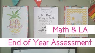 Our End of Year Kindergarten Assessment Review  Homeschool [upl. by Enrobialc]