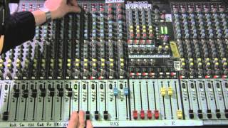 ANALOUGE MIXING DESK  SOUND CHECK SHORT 3 of 8 [upl. by Jedd]