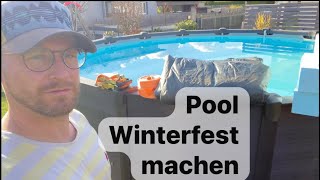 Pool Winterfest machen [upl. by Aihsyt338]