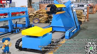 Decoiler machine sheet metal steel coil [upl. by Lorena]