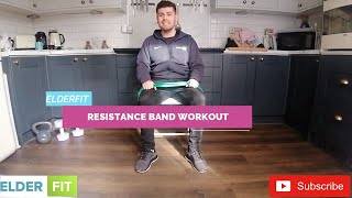 Seniors resistance band workout [upl. by Ahtamas]