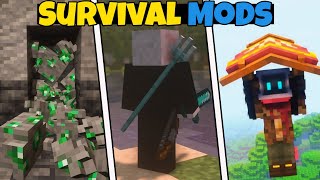 Top 4 Survival Mods For Mcpe 120  Best Mods For Minecraft pocket edition [upl. by Benji6]