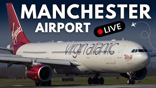 🔴 LIVE Manchester Airport Plane Spotting 🛫 [upl. by Iek]