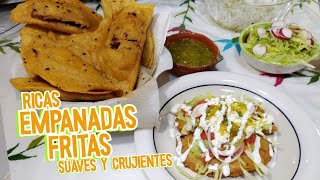 MASA PARA EMPANADAS FRITAS tip para que queden esponjosas y crujientes [upl. by Lemrahc]