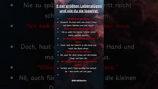 quot5 der größten Lebenslügenquot motivation darkpsychology psychology mindset sprüche [upl. by Nyladnek]