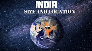 India Size And Location  Class 9 Geography Chapter 1  CBSE  NCERT [upl. by Hailee860]