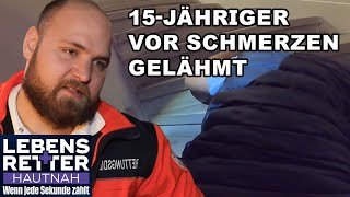 Bewegungsunfähig 15Jähriger erträgt Schmerzen still um Mutter zu schützen  Lebensretter hautnah [upl. by Nimzaj555]