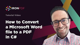 How to Convert DOCX to PDF Using C  IronPDF [upl. by Haik170]