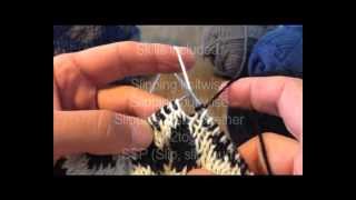 A Sockmatician Tutorial  RightLeaning Decrease in Double Knitting [upl. by Korwun638]