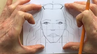 Drawing Faces using Scale and Proportion [upl. by Nalloh]