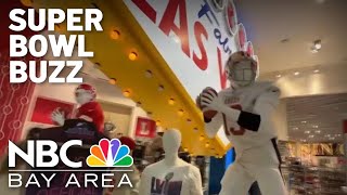 Super Bowl buzz builds as 49ers fans pour into Las Vegas [upl. by Pyle]