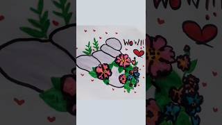 flower stone drawing 🌸 diy flower drawing stones viralshorts fyp [upl. by Nagoh]