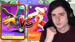 Who is the better Fire Starter AllRounder CHARIZARD vs BLAZIKEN  Pokemon Unite [upl. by Farnsworth]