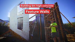 How I built 6m high concrete feature walls [upl. by Betthel]