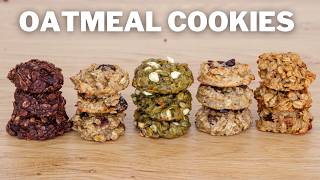 Healthy Oatmeal Cookies – 5 Easy Recipes [upl. by Radloff]