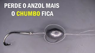 APRENDA AMARRAR O CHUMBO DE PESCA PARA NÃO PERDER NO ENROSCO pescarias [upl. by Deragon]