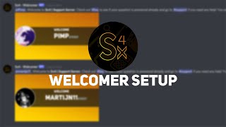 Welcomer setup for Sx4 on discord [upl. by Yeo747]