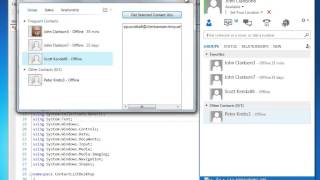 Lync 2013  Overview of how to Show the contact list of a user in a WPF application [upl. by Dwight]