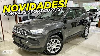 NOVO JEEP COMPASS SPORT 13 TURBO 202222 COM NOVAS RODAS TETO SOLAR E COM MELHOR CUSTO BENEFÍCIO [upl. by Arline]