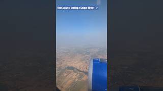 Timelapse  Landing at Jaipur airport plane timelapse jaipur shorts [upl. by Joann]