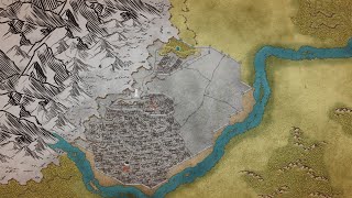 Creating a City Map in Wonderdraft  City of Visayla Part 2 [upl. by Ricardama916]