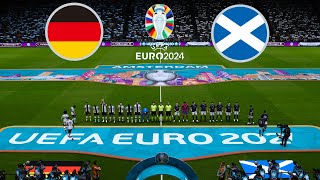 Germany vs Scotland  EURO 2024  Group  A  Round 1  Full Match All Goals  PES Gameplay [upl. by Jansen]