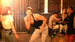 Jean Claude Van Damme Dances To Reggae Music jcvd jeanclaudevandamme reggae [upl. by Meldon]