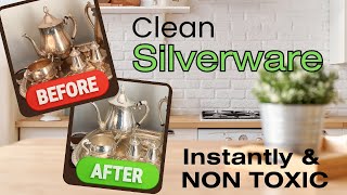 How to Clean Silverware Without Toxic Chemicals  Safe NonToxic amp Super Fast [upl. by Madeline263]