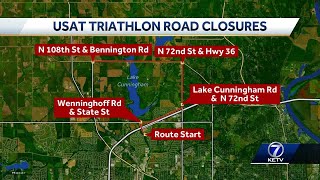 Douglas County drivers will encounter some road closures near Lake Cunningham for USA Triathlon [upl. by Noslen]