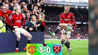 Manchester United vs West Ham 30 EPL highlights 2024  Garnacho goals vs West Ham  Hojlund goal [upl. by Danella]