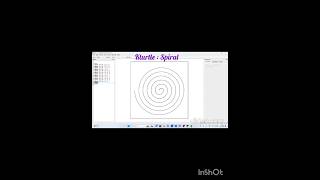 Kturtle drawing spiral  Learn basic coding in kturtle  Coding with kturtle  kturtle shortsvideo [upl. by Binnie]