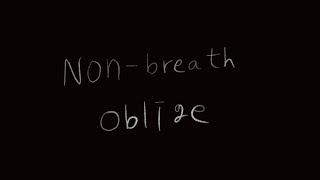 Nonbreath oblige [upl. by Seale]