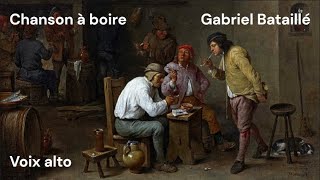 Chanson à boire  G Bataille  voix alto [upl. by Hanselka]