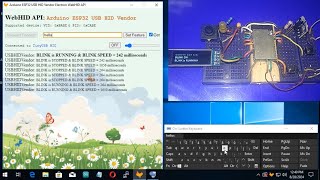 WebHID Electron Desktop App Arduino ESP32 USB HID Vendor Basic IO Example Test Demo [upl. by Yalhsa]