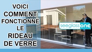 Utilisation du rideau de verre Seeglass pour fermer sa terrasse  Glass Systems [upl. by Sitelc136]