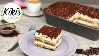 Einfaches TIRAMISU Rezept ohne Eier und ohne Alkohol  Kikis Kitchen [upl. by Monte]