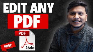 How to Edit any PDF File in LaptopPC for Free  Edit any PDF  2024 FREE PDF Editor [upl. by Mehalick]