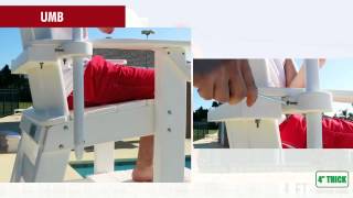 Everondack® ProSeries™ Tall Lifeguard Chair side step  TLG 650 [upl. by Nevai]