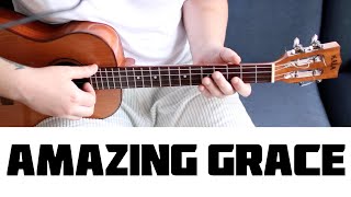 Amazing Grace  Baritone Ukulele Tutorial [upl. by Yrrah]