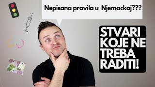 STVARI KOJE TREBATE IZBJEGAVATI U NJEMACKOJ [upl. by Ykcaj503]