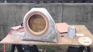 Fiat 500 Abarth Custom Subwoofer Box fiberglass [upl. by Acinonrev]