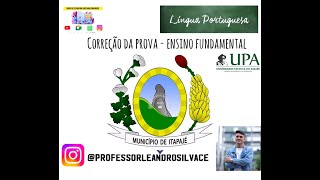 CORREÇÃO AUXILIAR DE SERVIÇOS GERAIS ENSINO FUNDAMENTAL  BANCA UPA  ITAPAJÉCE PORTUGUÊS 📚 [upl. by Eleph473]