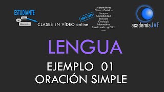 Ejemplo 01  Oración simple analizada sintácticamente con atributo y complemento del nombre  Lengua [upl. by Liarret648]