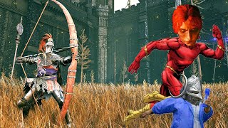 Hyperspeed Redmane Knight VS All DLC Bosses  Bro is on CRACK  Elden Ring Shadow of The Erdtree DLC [upl. by Nyla529]