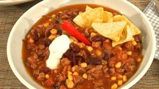 Rezept Chili Con Carne  Original mit Rindfleisch Tomaten Zwiebeln Bohnen [upl. by Claiborne]