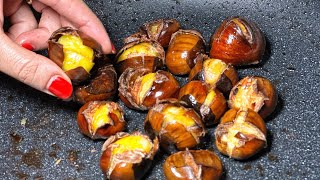 Nuovo Trucco Veloce per cuocere le Castagne in Padella Si Sbucciano da Sole pochi lo sanno [upl. by Fishback992]