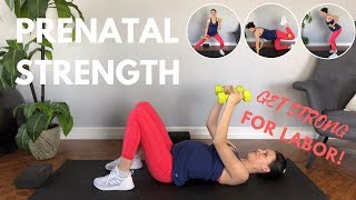 Pregnancy Strength Workout To Get Strong For Labor [upl. by Anitap]