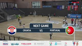 Croatia vs Portugal Indoor Junior Championship II Men  Paredes 2021 [upl. by Nnor333]